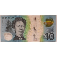 AUSTRALIA 2017 . TEN 10 DOLLAR BANKNOTE . LOWE/FRASER . LUCKY SERIAL